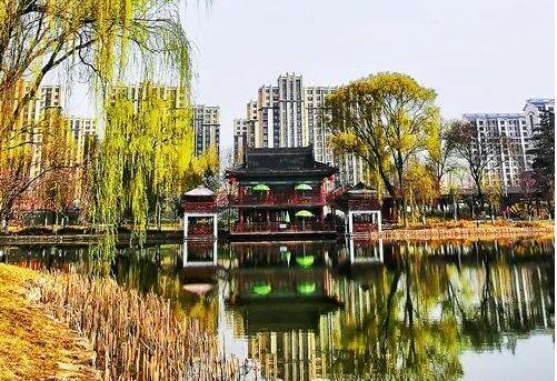 天水馬跑泉公園，這滿園春色似美人的嫣然一笑般撩人