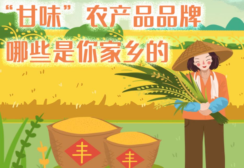 一圖帶你了解“甘味”農(nóng)產(chǎn)品品牌 ，哪些是你家鄉(xiāng)的？