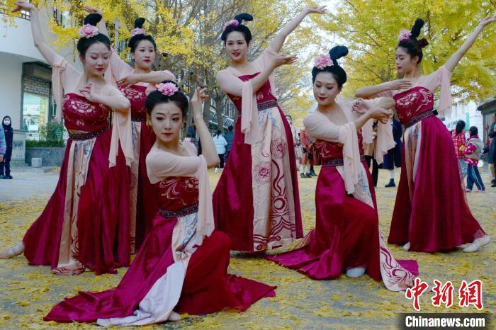 圖為秦州區(qū)文旅局組織的舞蹈隊(duì)帶來的舞蹈《醉太平》?！∏刂輩^(qū)委宣布供圖