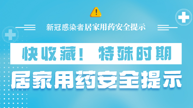 海報|快收藏！特殊時期，居家用藥安全提示→